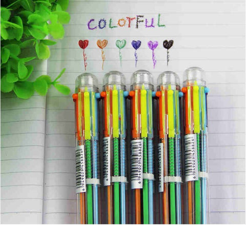 6 in1 Multicolor Ballpoint Pen